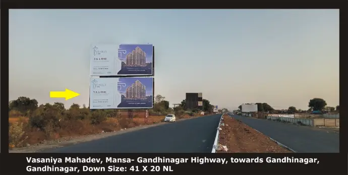 Gandhinagar- Vasaniya Mahadev, Toward Gandhinagar Size 40 X 20 Down NL