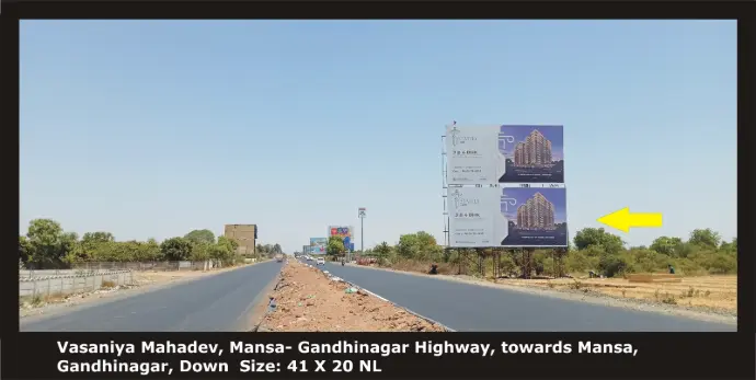 Gandhinagar- Vasaniya Mahadev, Toward Mansa Size 40 X 20 Down NL